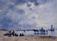 Boudin, Eugene - Berck, the Arrival of the Fishing Boats